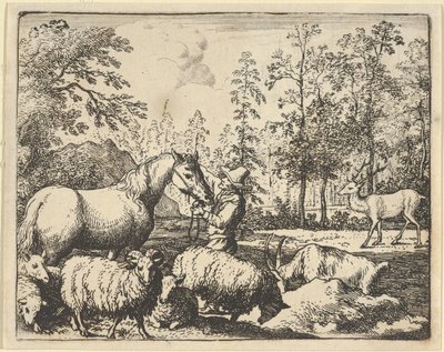 Het Verhaal van het Paard dat Wraak Wil op het Hert, 1650-75 door Allart van Everdingen