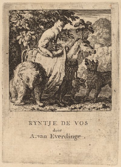 De Triomf van Reinaert, waarschijnlijk ca. 1645-1656 door Allart van Everdingen