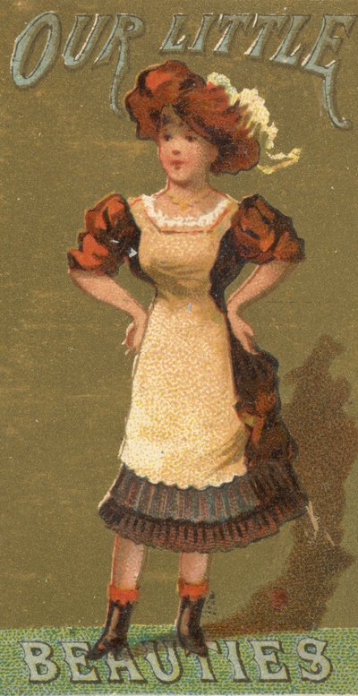 Uit de serie Meisjes en Kinderen N58 ter promotie van Our Little Beauties Sigaretten door Allen and Ginter
