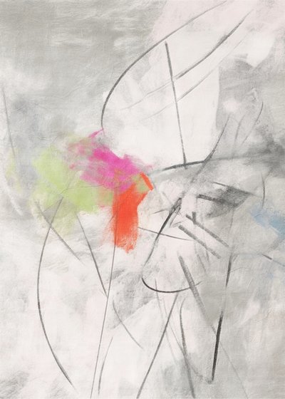 Levendige abstracte penseelstreken door Alma