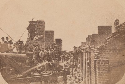De evacuatie van Fort Sumter, april 1861 door Alma A. Pelot.