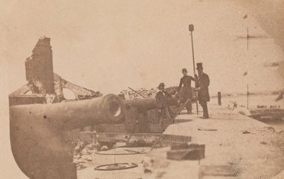 De evacuatie van Fort Sumter, april 1861 door Alma A. Pelot.