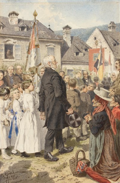 Corpus Christi processie door Alois Greil