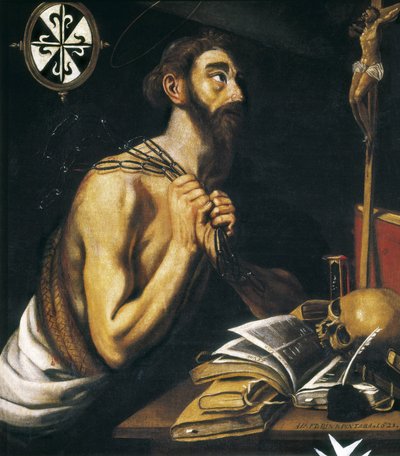 Sint Dominicus boetvaardig door Alonso Florin