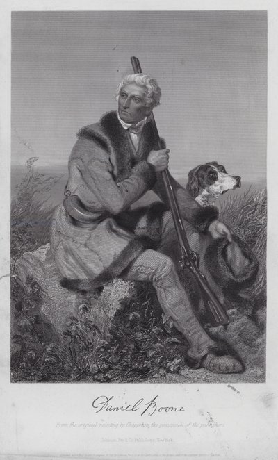 Daniel Boone door Alonzo (after) Chappel