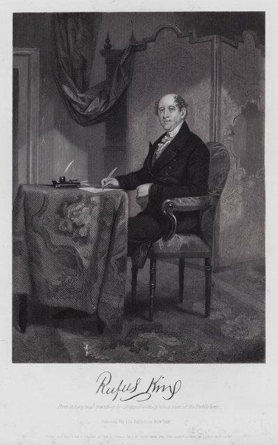 Rufus King (gravure) door Alonzo (after) Chappel