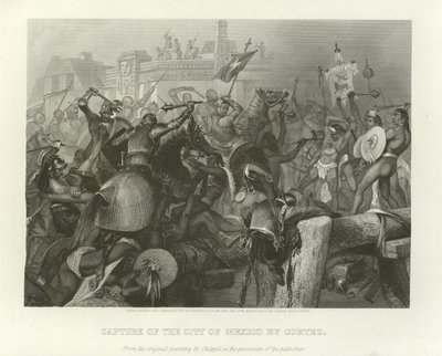 Inname van de stad Mexico door Alonzo Chappel