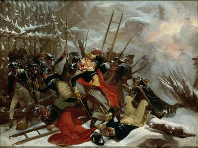 De Dood van Generaal Richard Montgomery op 31 december 1775 door Alonzo Chappel