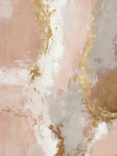 Blush Gold Abstractie door Alpenglow Workshop