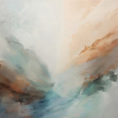 Rustgevend abstract landschap door Alpenglow Workshop