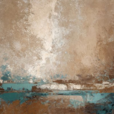 Aardse blauwgroene horizon door Alpenglow Workshop