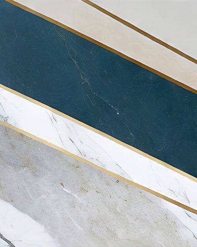 Elegante marmeren strepen met gouden accenten door Alpenglow Workshop