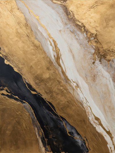 Gouden marmerstroom door Alpenglow Workshop