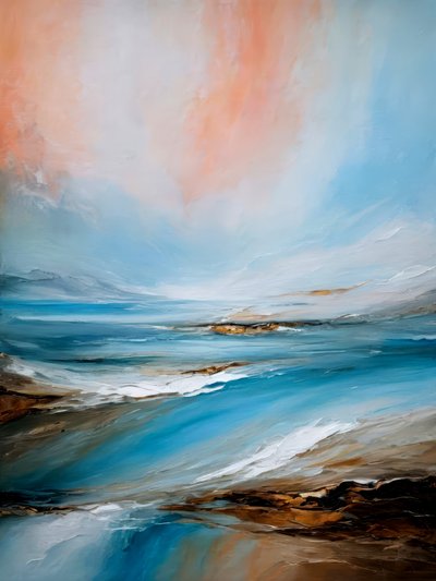 Perzik en Blauwe Oceaan door Alpenglow Workshop