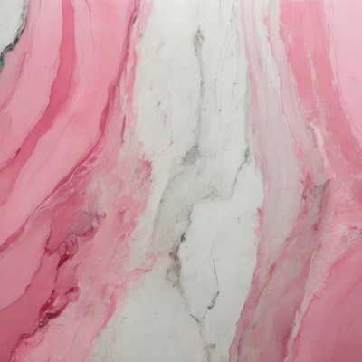 Roze marmeren stroming door Alpenglow Workshop