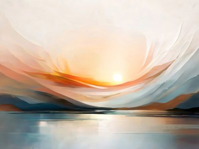 Rustige abstracte zonsopgang door Alpenglow Workshop