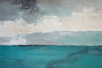 Teal Ocean Horizon door Alpenglow Workshop