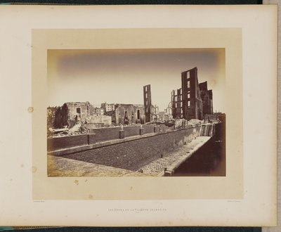 De brandende dokken van La Villette door Alphonse J. Liébert