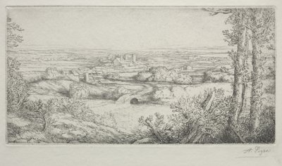 Een vallei in Bourgondië door Alphonse Legros