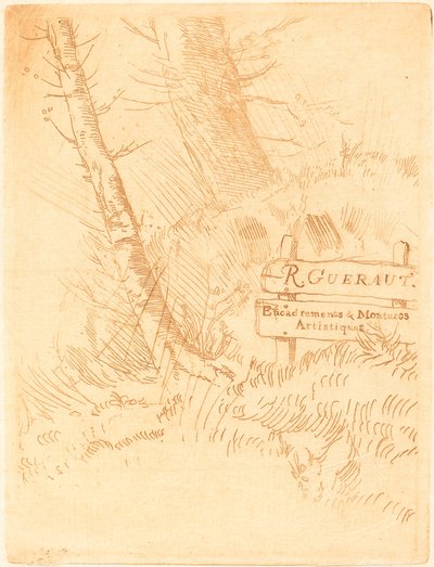 Adres van M.R. Gueraut door Alphonse Legros