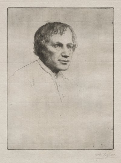 Alfred Stevens door Alphonse Legros