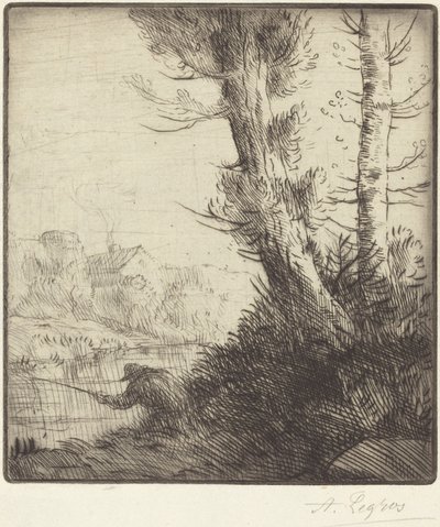 Oevers van de Oise door Alphonse Legros