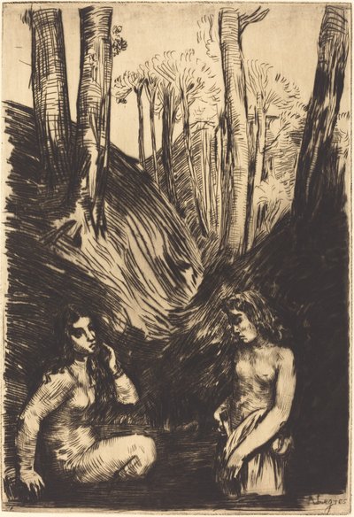 Badhers door Alphonse Legros
