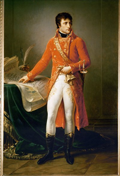 Bonaparte als eerste consul (olieverf op doek) door Alphonse Legros