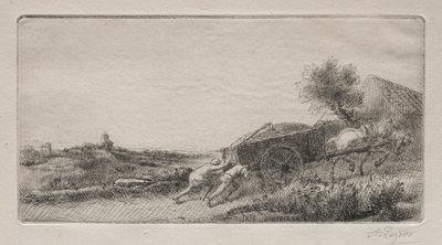 Het hooi naar huis brengen door Alphonse Legros