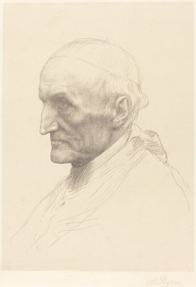 Kardinaal Manning, 2e plaat door Alphonse Legros