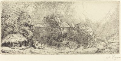 Chailli Gezien in een Storm door Alphonse Legros