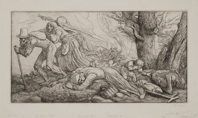 De triomf van de dood: de nutteloze monden door Alphonse Legros