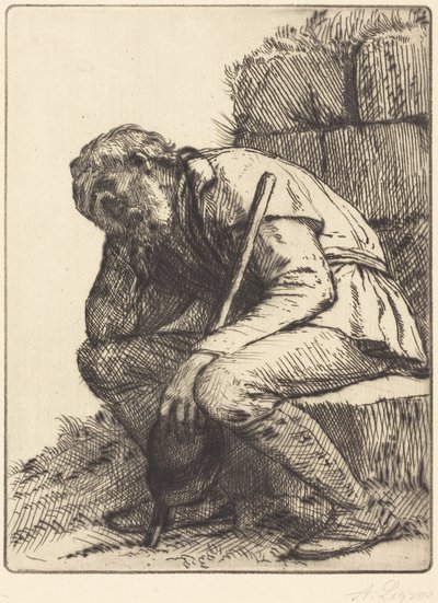 Wanhopige man door Alphonse Legros
