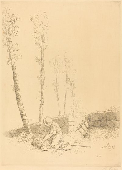 Het vinden van het schaap door Alphonse Legros