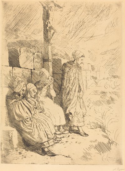 Vissersvrouwen door Alphonse Legros
