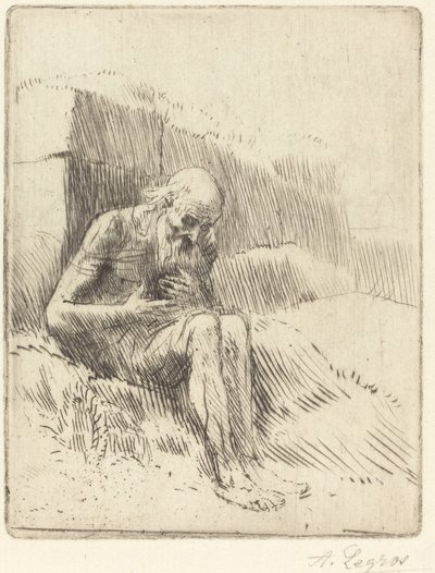 Job, 2e plaat door Alphonse Legros