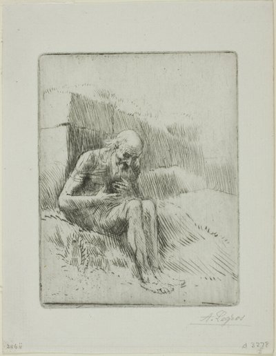 Job, tweede plaat door Alphonse Legros