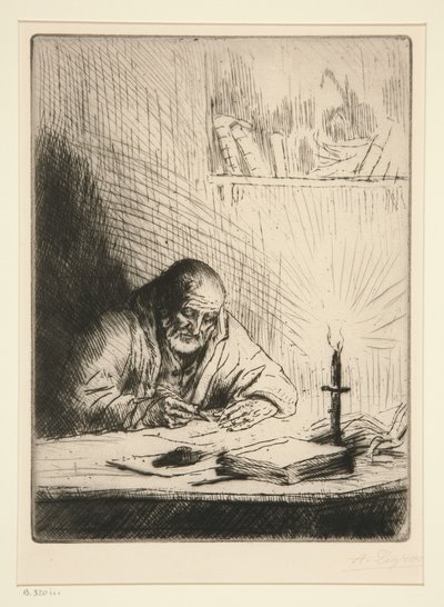 De archeoloog door Alphonse Legros