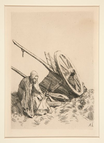 La Charette Brisee (De Gebroken Kar) door Alphonse Legros