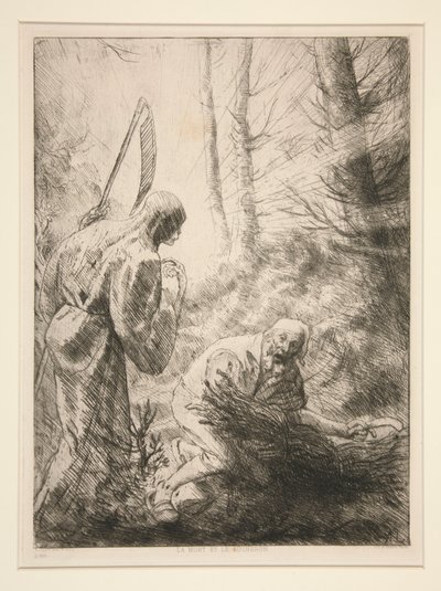 De Dood en de Houthakker, Nr. 2 door Alphonse Legros