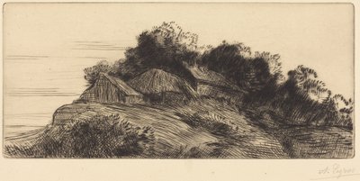 Landschap door Alphonse Legros