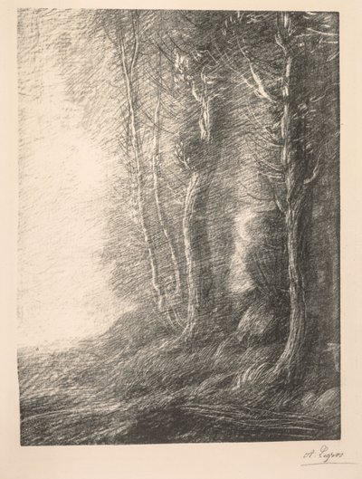 Landschap door Alphonse Legros