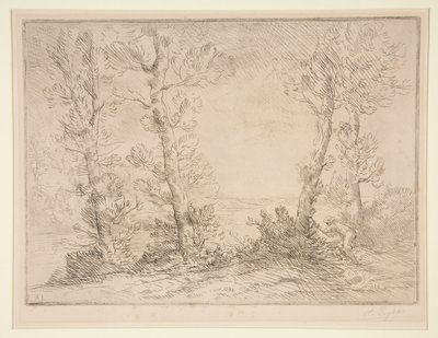 Le Pecheur de Saumon (De zalmvisser) door Alphonse Legros