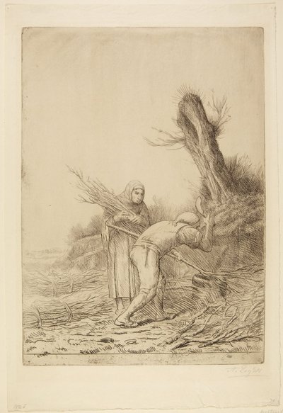 De makers van rijshoutbundels door Alphonse Legros