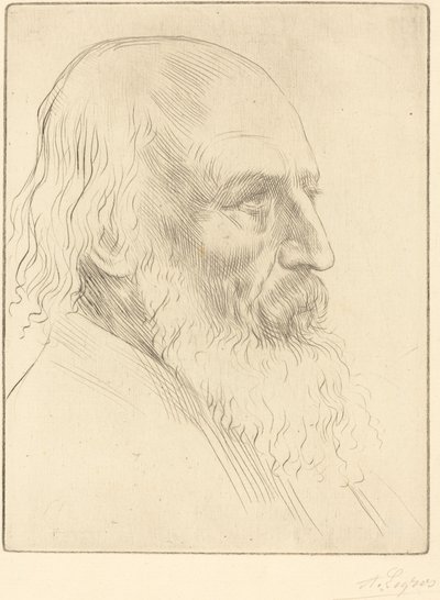 Lord A. Tennyson, 3e plaat door Alphonse Legros