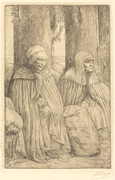 Boeren door Alphonse Legros