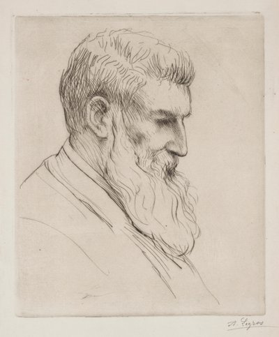 Portret van Craibe Angus door Alphonse Legros