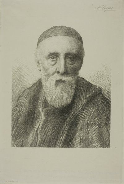 Portret van G. F. Watts, R. A., tweede plaat door Alphonse Legros
