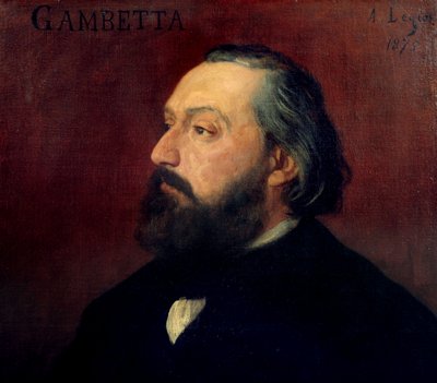 Portret van Leon Gambetta (1838-1882) door Alphonse Legros