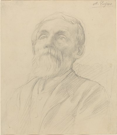 Portret van een oude man door Alphonse Legros